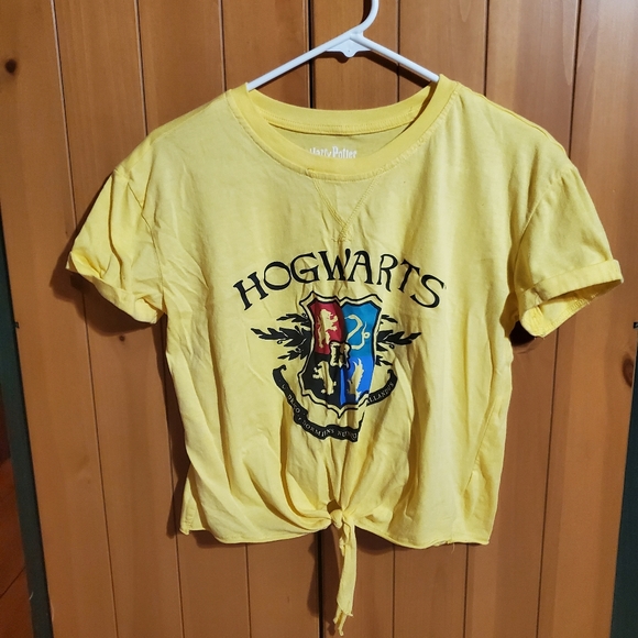 Harry Potter House Crop Yellow Shirt - Picture 1 of 2